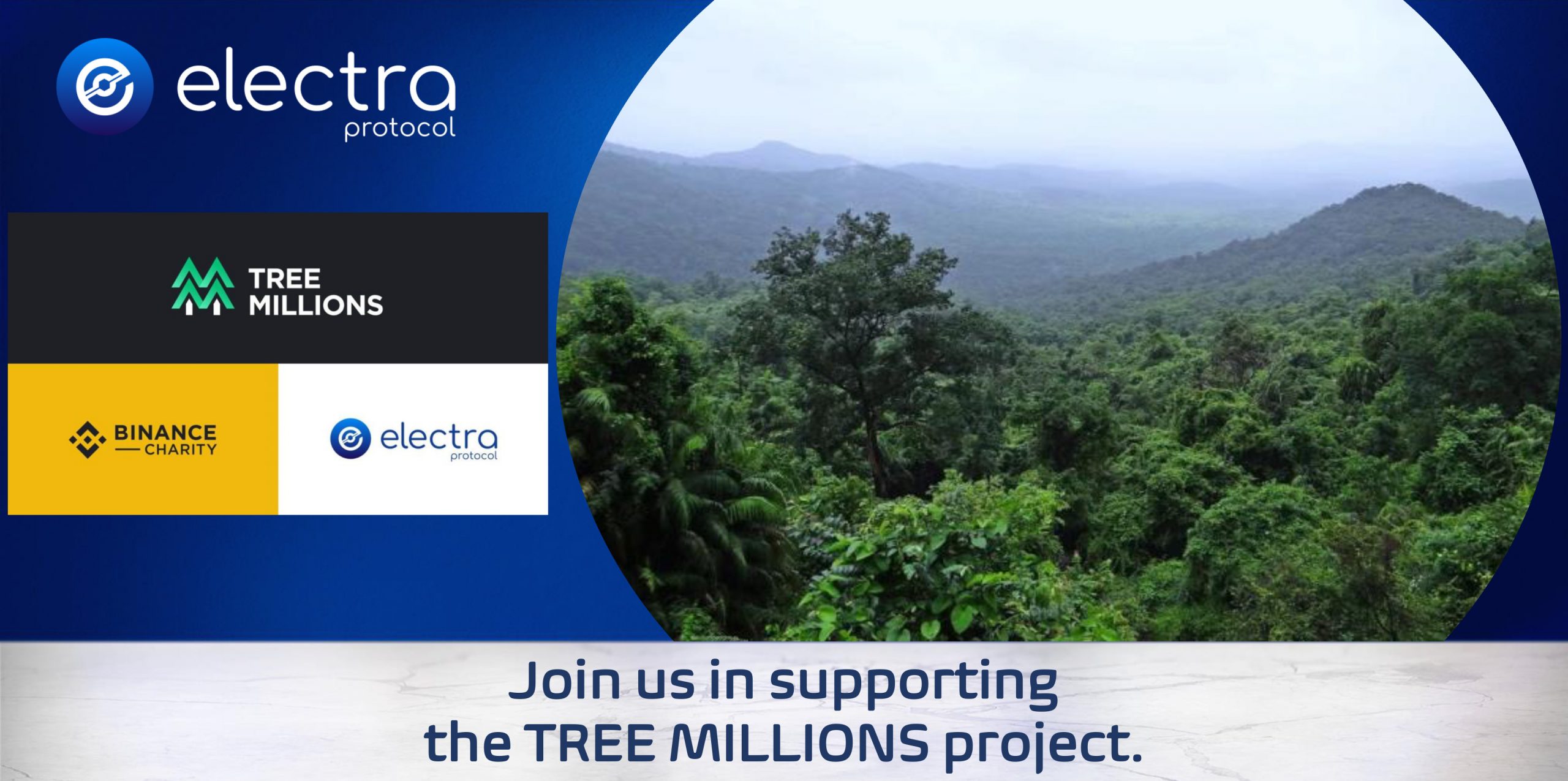 Tree Millions - Binance Charity - Electra Protocol