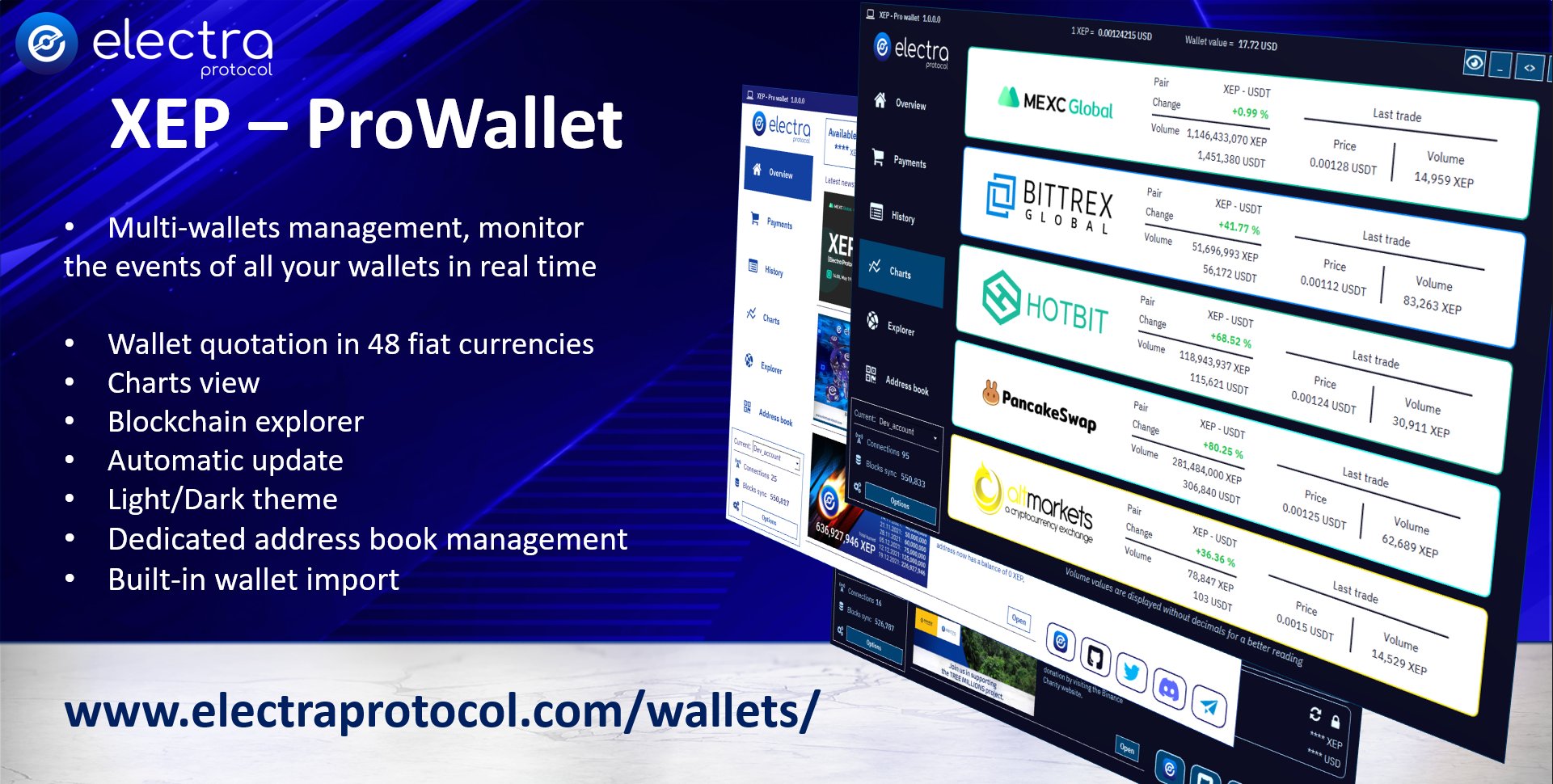 Pro Wallet - XEP ProWallet - Electra Protocol