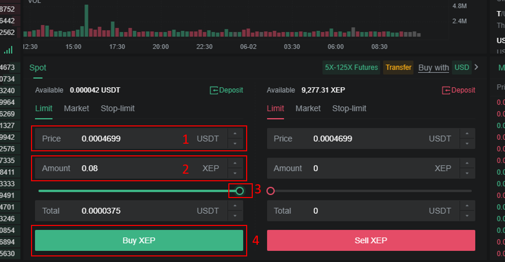 MEXC Global - Buy - Trade XEP - Electra Protocol coins